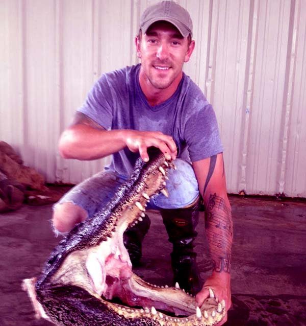 Image of Caption: Chase Landry from the TV reality show, Swamp People