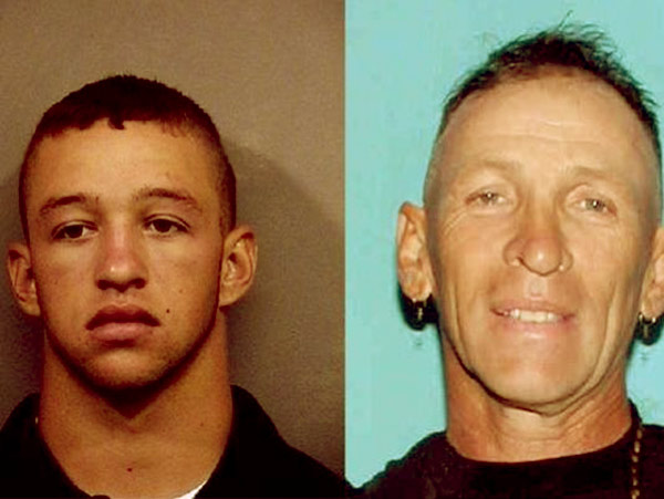 Image of Caption: Jay Paul and his father R.J. Molinere were arrested on battery charges