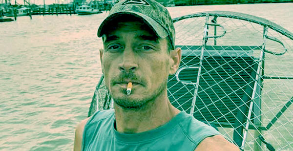 Image of Caption: Tommy Chauvin from the TV show, Swamp People